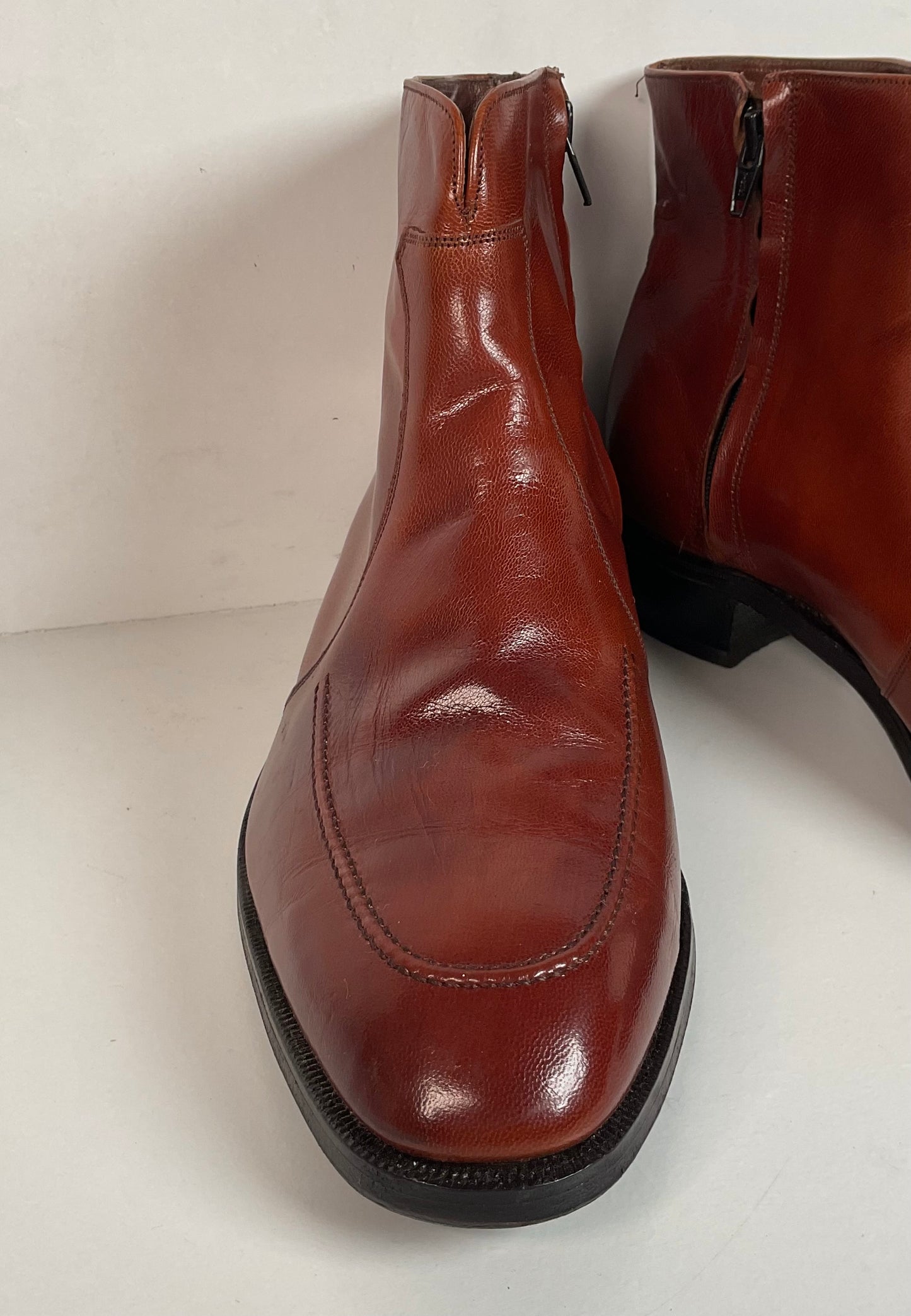 Vintage Florsheim Beetle Boots | Chelsea Style | Burnished Brown | Men’s 11 D