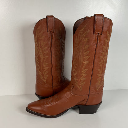 Vintage Justin Cowboy Boots | Deer Skin | USA Made | Men’s 9 D