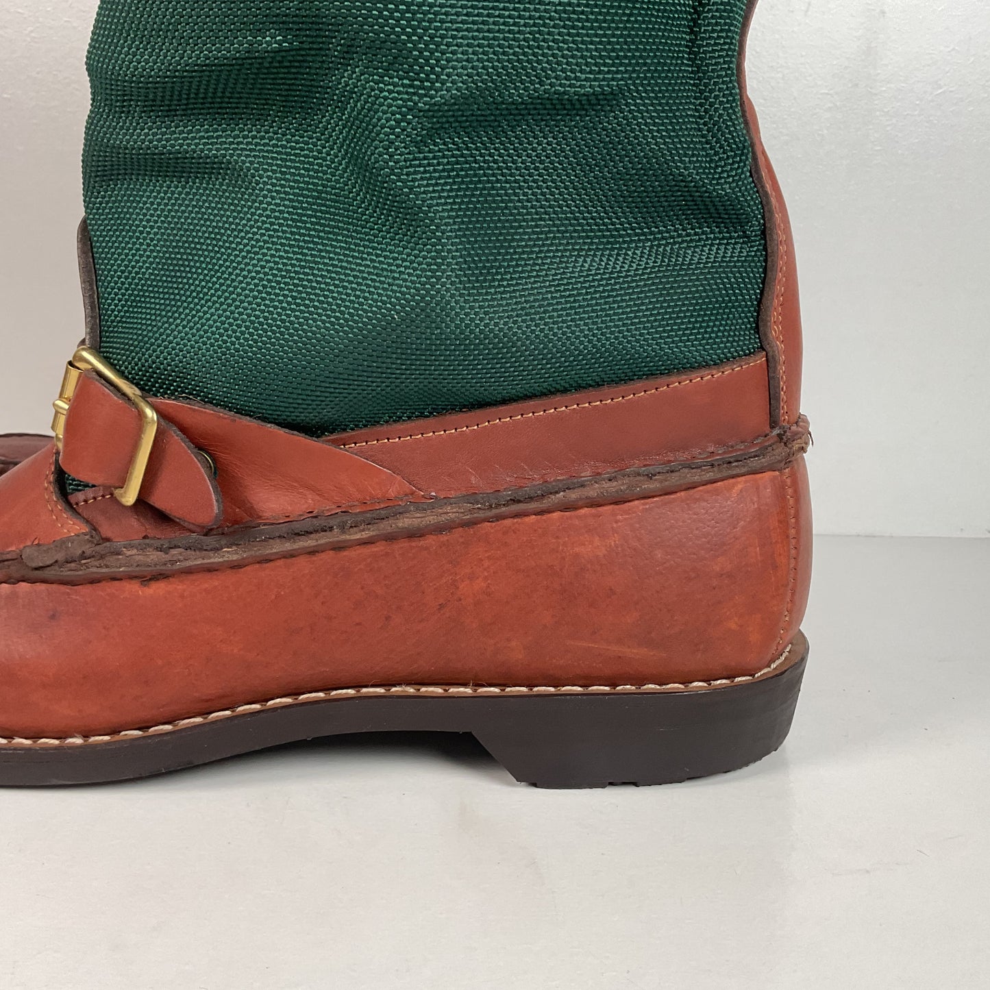 Vintage Gokey Botte Sauvage Snake Boots | Green Canvas | Men’s 13.5 D