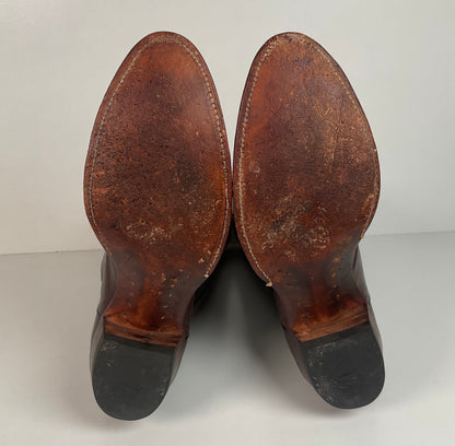 Vintage Justin Pig Skin Cowboy Boots | Wild Boar | USA Made | Men’s 10 D