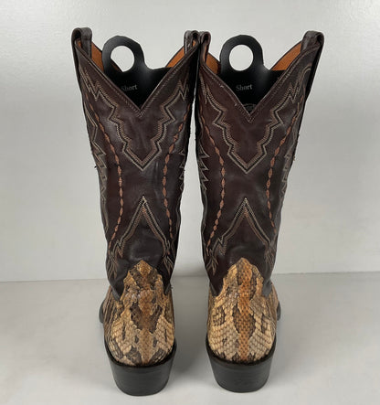 Lucchese 2000 Canebrake Rattlesnake | USA Made | Timber Snakeskin | Men’s 8 D