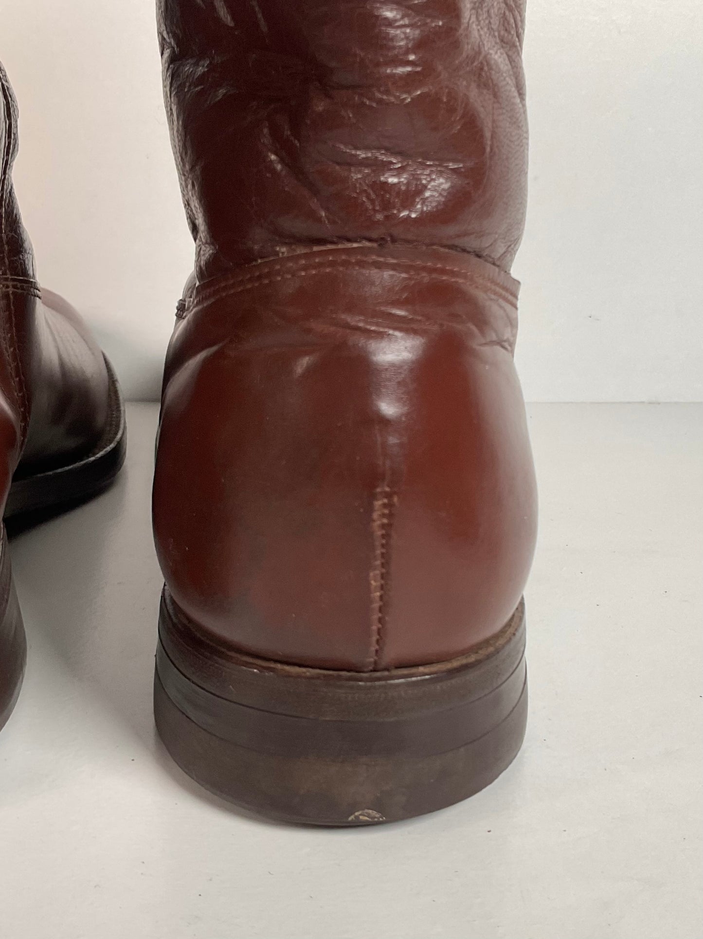 Vintage Jarman Cloth Pull Military Style Boots 11 Narrow 1940s