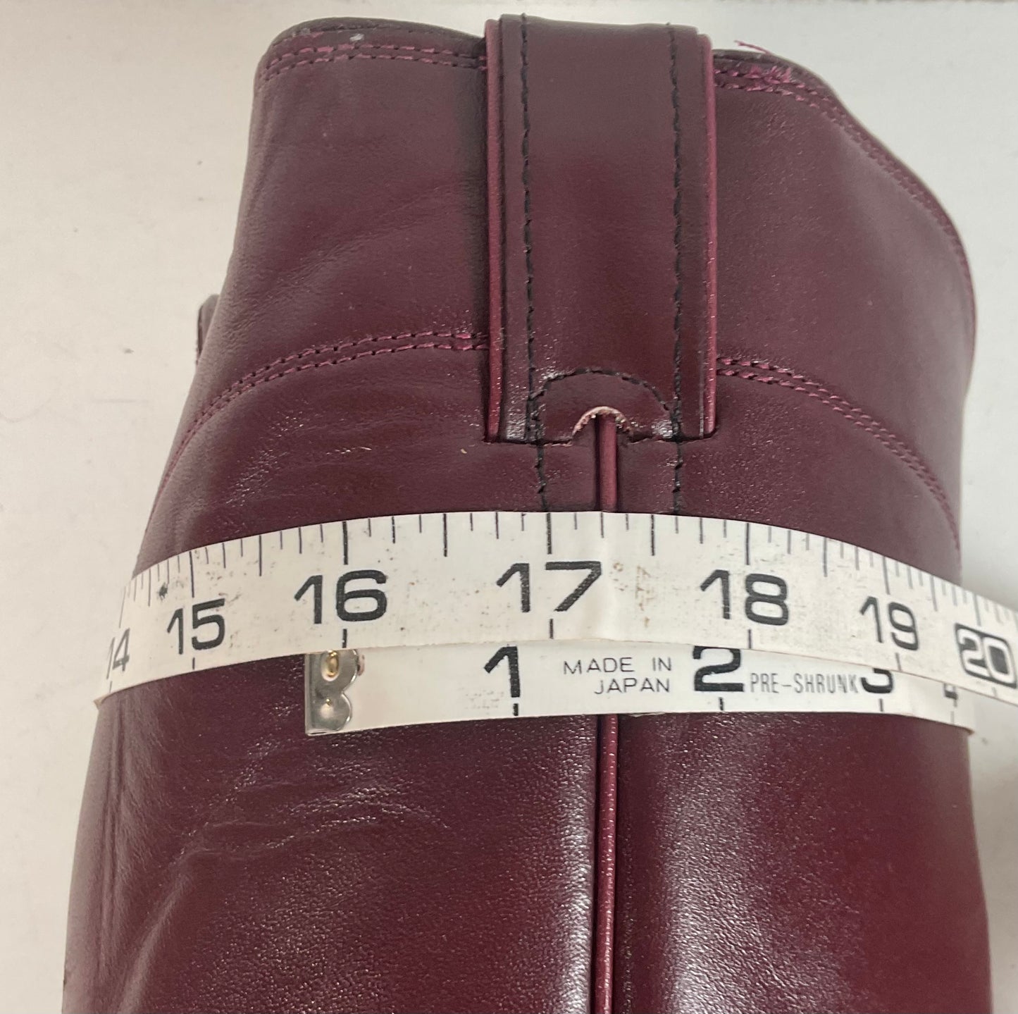 Justin Burgundy Calf Roper Boots 13 D USA Made