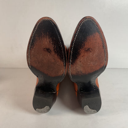 Vintage Justin Redwood Cowboy Boots | USA Made | 10.5 D