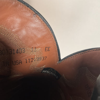 Vintage Nocona Ostrich Leg Cowboy Boots | Exotic | USA Made | 11 EE