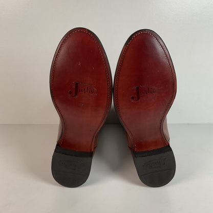 Justin Roper Boots | Brown Calfskin | USA Made | Men’s 8.5 E