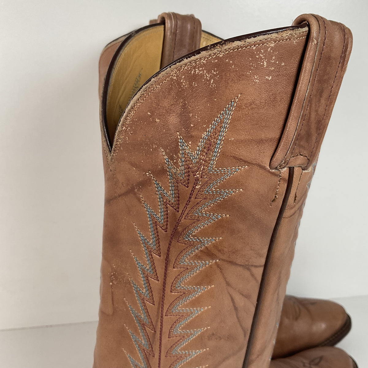 Vintage Tony Lama Gold Label Cowboy Boots | Marbled Leather | Men’s 8 D