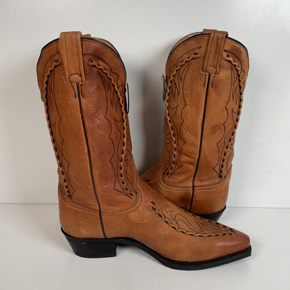 Dan Post Buck Lace Cowboy Work Boots 12 EW Albany Oil Resistant