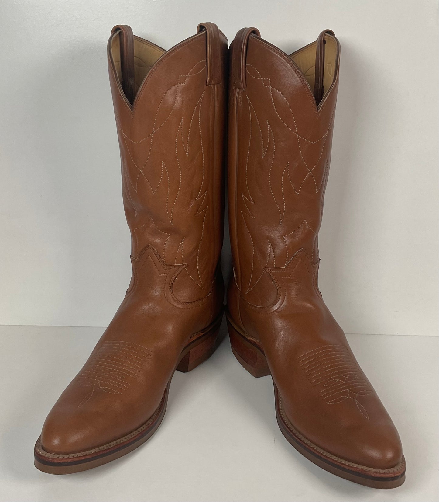 Vintage Tony Lama Cowboy Boots 13 A Vibram Oil-Resist USA Made