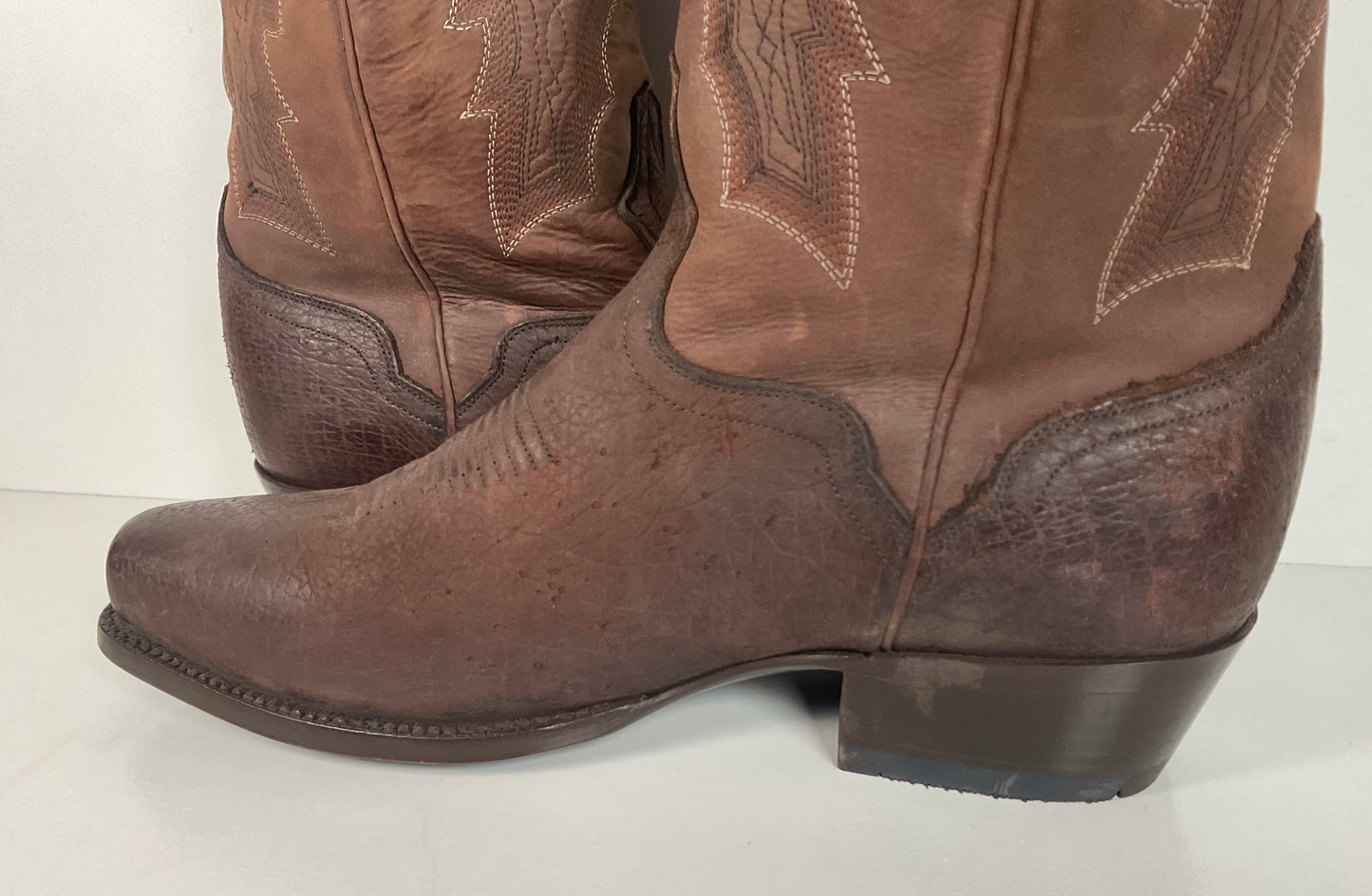 El Dorado Hippopotamus Cowboy Boots 9.5 D Handmade