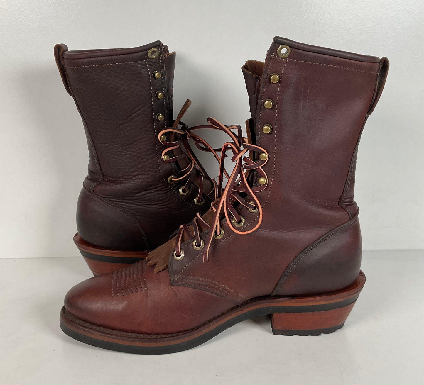 Vintage Chippewa Kiltie Packer Boots | Soft Toe | USA Made | Men’s 9.5 D