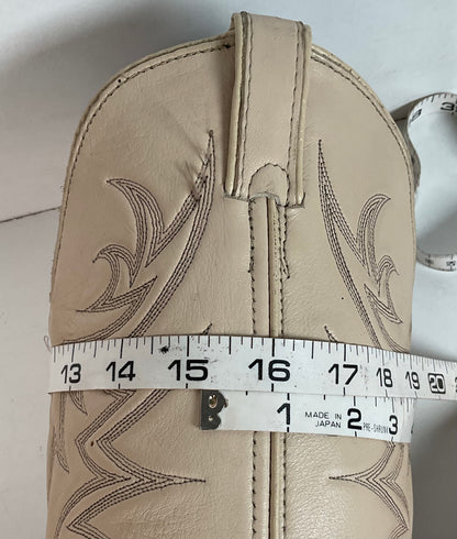 Vintage Laredo Front Cut Python Cowboy Boots 12 D USA Made Snakeskin