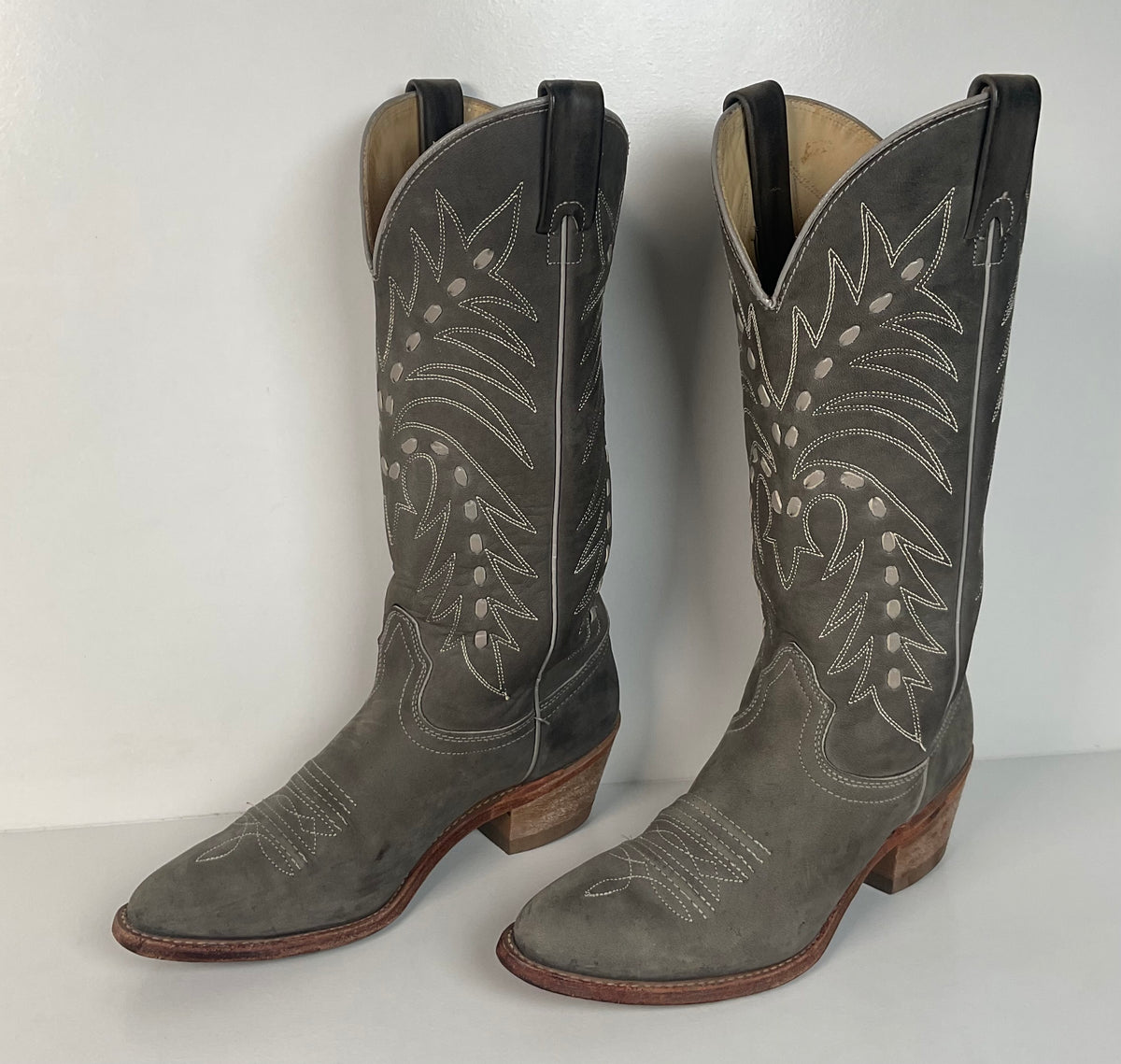 Vintage Texas Suede Cowgirl Boots | Buck Lace | USA Made | Women’s 7.5 M