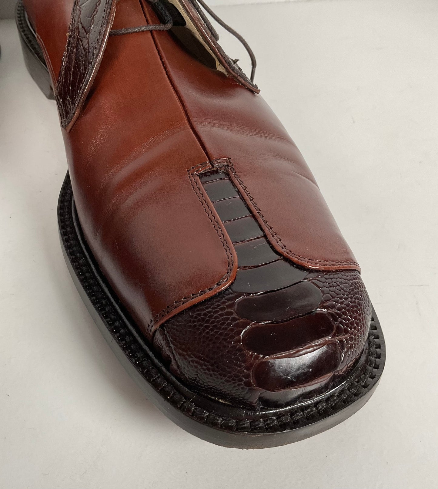 Belvedere Ostrich Leg Derby Shoes | Exotic | Men’s 10 M