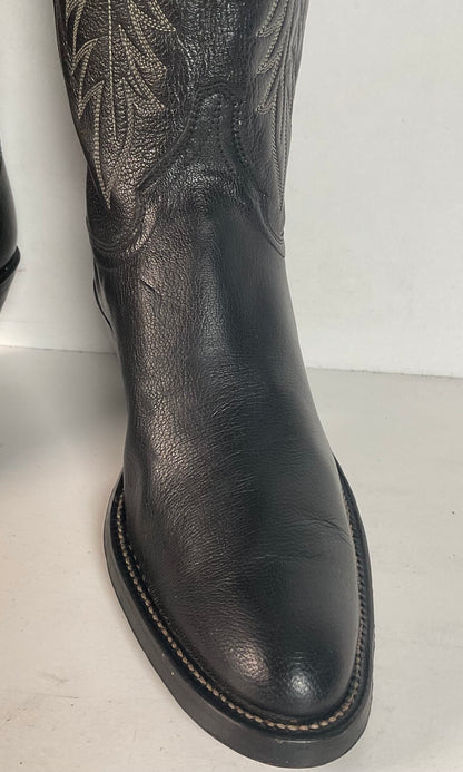 Vintage Justin Pig Skin Cowboy Boots | Wild Boar | USA Made | Men’s 7 D