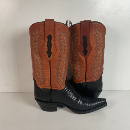 J. B. Hill Custom Cowgirl Boots | Teju Lizard | Style 12 | Women’s 6