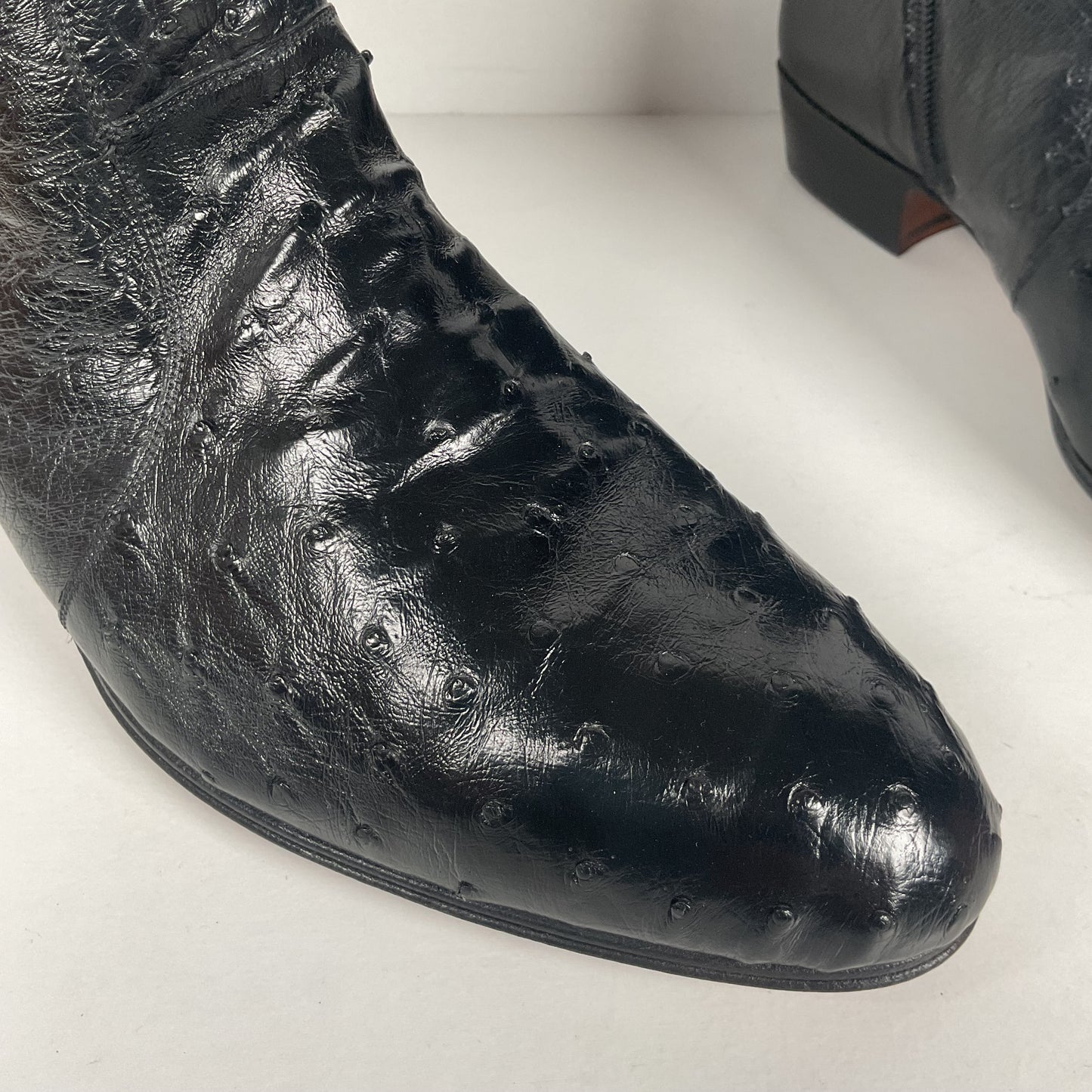 Mezlan for Avventura | Chelsea Zipper Boots | Exotic Ostrich Quill | Men’s 10.5