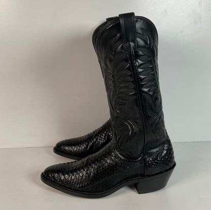 Vintage Laredo Python Snakeskin Cowboy Boots | Men’s 7.5 | Women’s 8.5