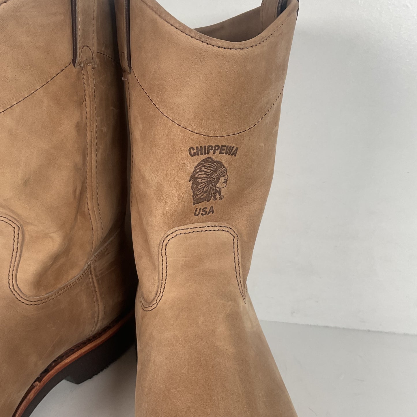 Chippewa Wellington Boots | Nubuck Suede | USA Made | Men’s 12 D
