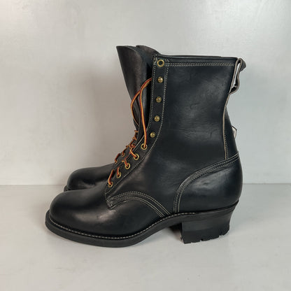 Vintage Herman Santa Rosa Packer Boots 10.5 W USA Made Soft Toe Quabaug Vibram