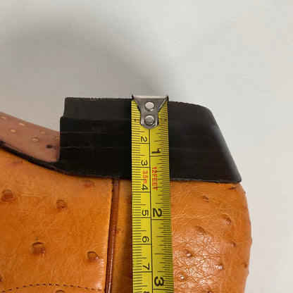 Cuadra Butterfly Cowgirl Boots | Tooled Ostrich Inlays | Exotic | Women’s 7