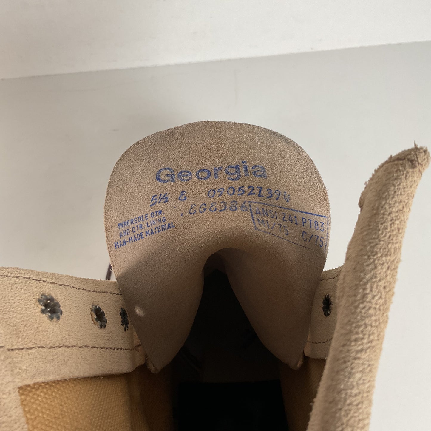 Vintage Georgia Safety Toe Combat Boots | Desert Suede | 5.5 E |Women’s 7