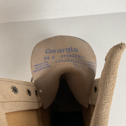 Vintage Georgia Safety Toe Combat Boots | Desert Suede | 5.5 E |Women’s 7