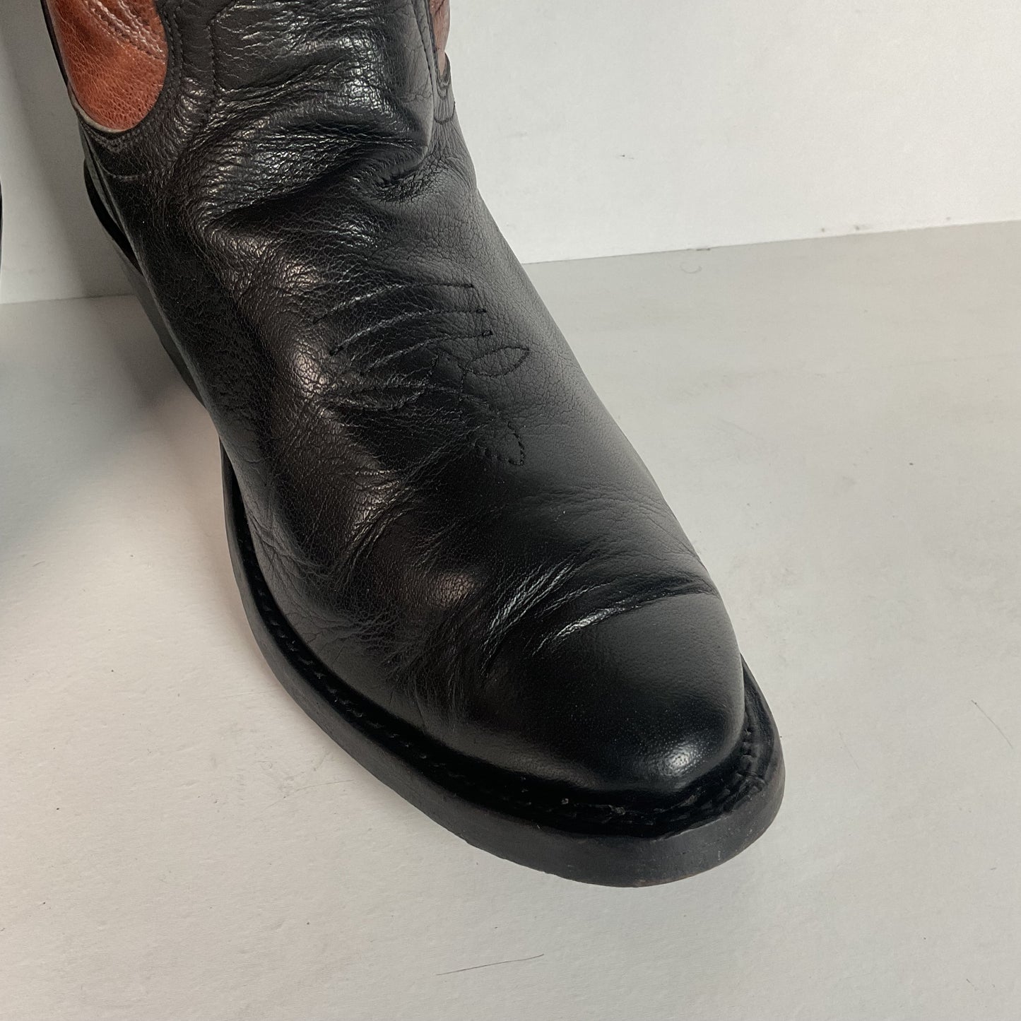 Pat Young Custom Bucket Cowboy Boots | Tooled Inlays | Women’s 7.5