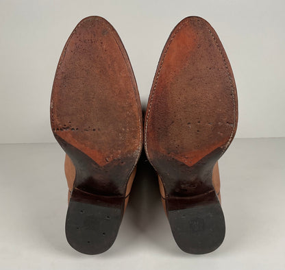Vintage Dan Post Elk Skin Cowboy Boots | USA Made | Men’s 9.5 D