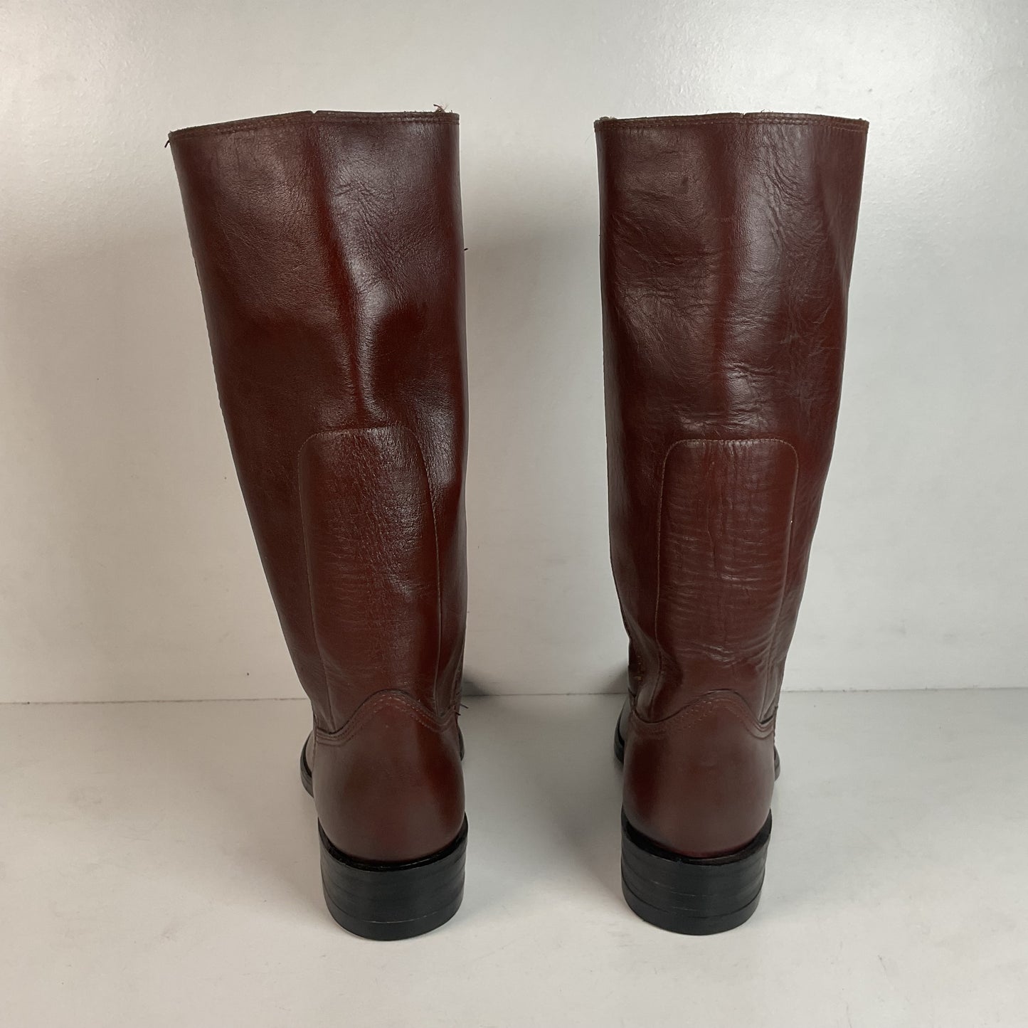 1970s Rodeo Chunky Campus Boots Men’s 9 D Cutter Toe USA Made