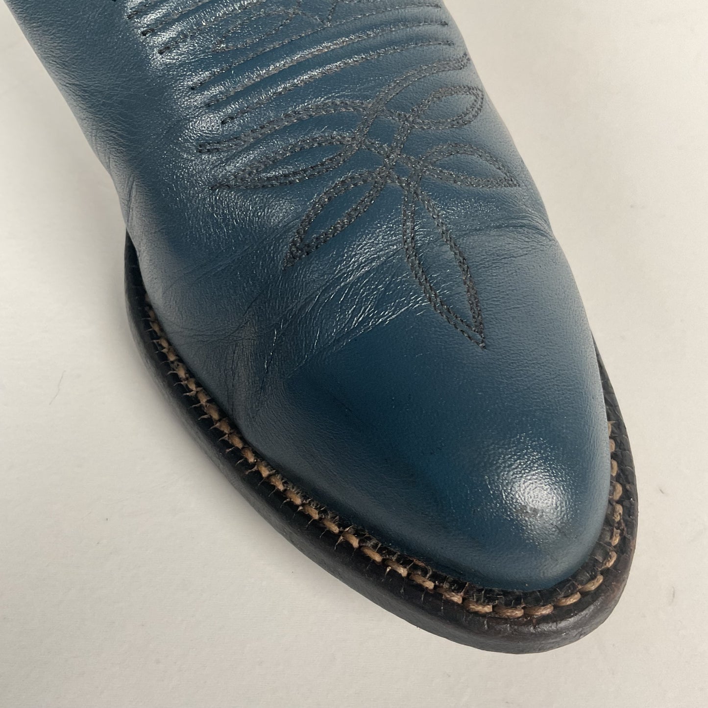 Vintage Tony Lama Gold Label Cowgirl Boots | Blue | Women’s 7.5 M