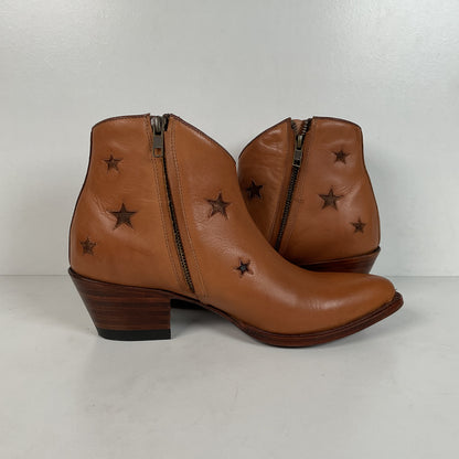 Ranch Road Pee Wee Cowboy Boots | Tooled Desert Inlay | Men’s 8.5 | Women’s 9.5