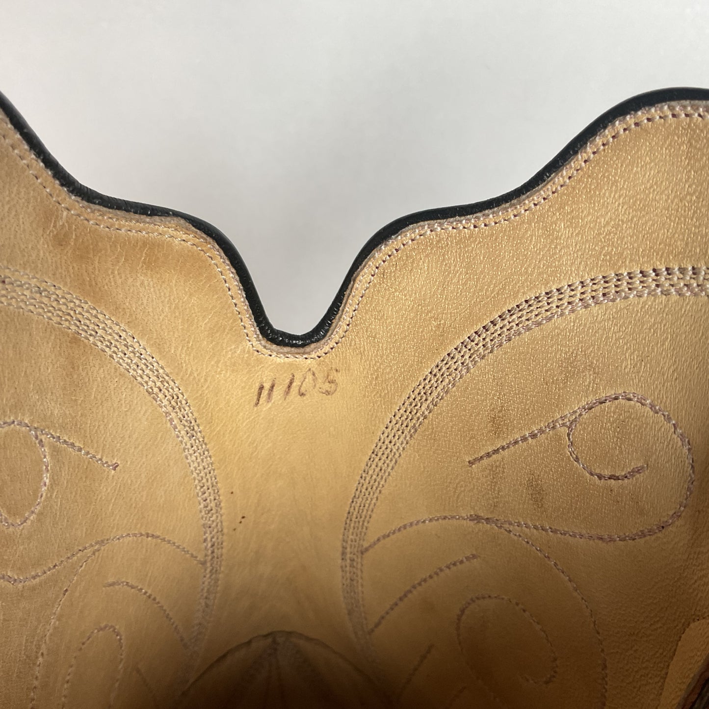 Custom Black Cherry Cowboy Boots | Goat Skin | Extra Narrow | 10.5 AA