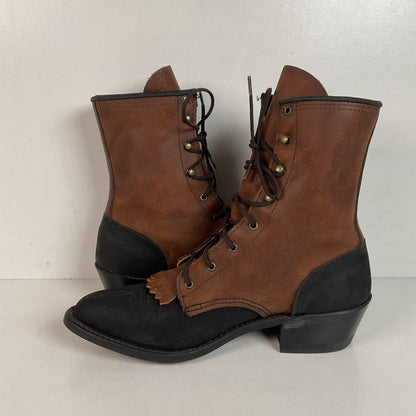 Vintage Abilene Packer Boots | USA Made | Granny | Lace Up | Women’s 7 M