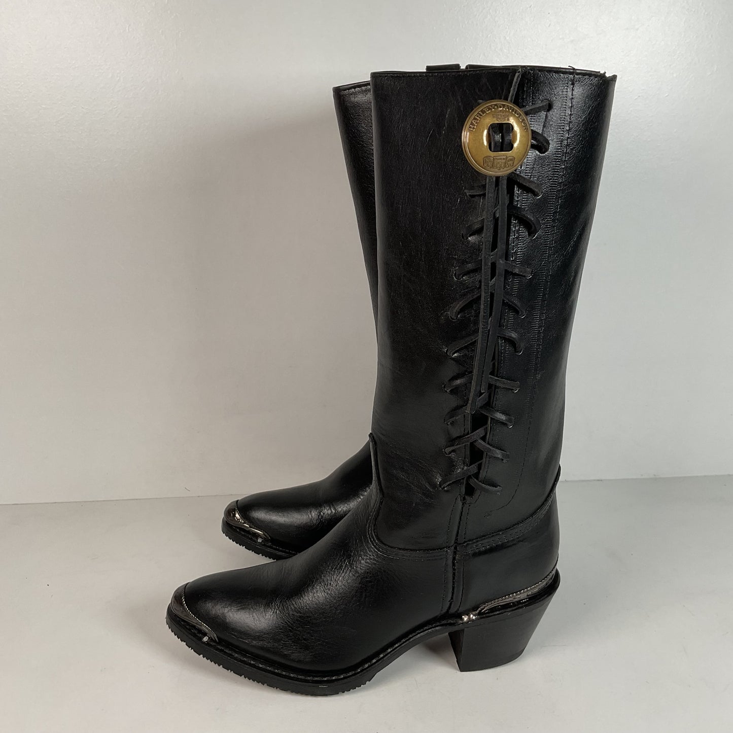 Vintage Harley Davidson Concho Cowgirl Boots | USA Made | Women’s 8.5 M