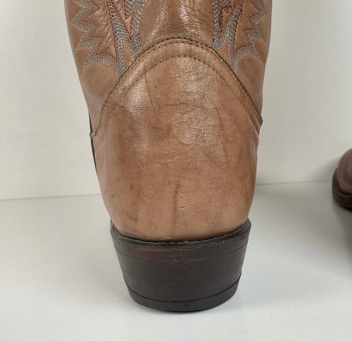 Vintage Tony Lama Gold Label Cowboy Boots | Marbled Leather | Men’s 8 D