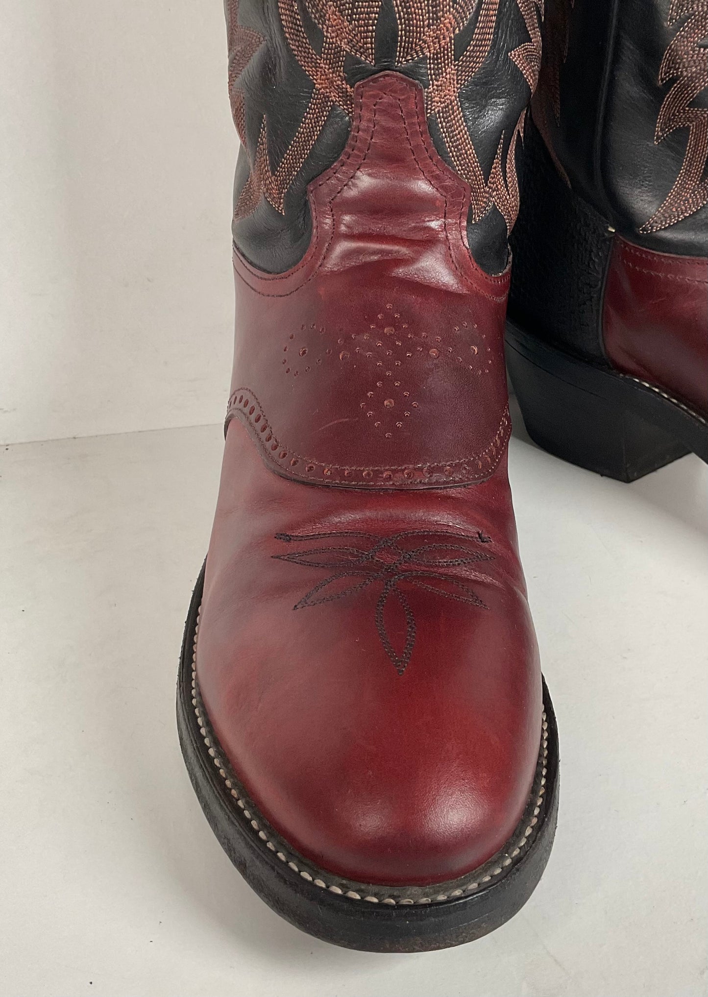 Tony Lama Renegade Buckaroo Boots | Shark Skin Heel | Exotic | USA Made | 13 B