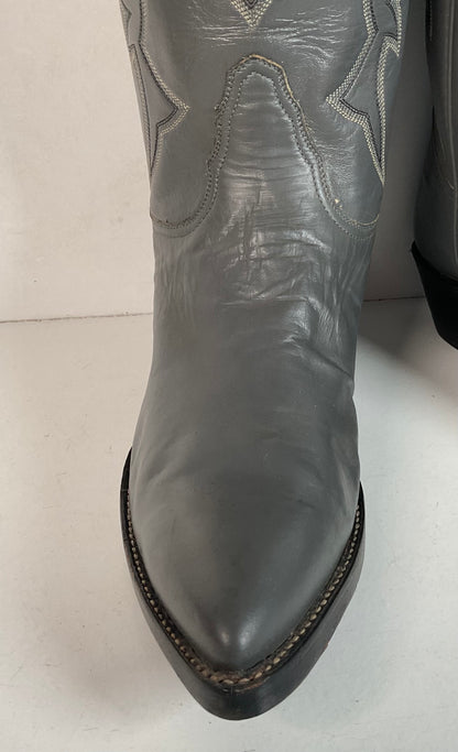 Remington Custom Cowboy Boots | USA Made | Grey | Men’s 8.5 B | Women’s 9.5
