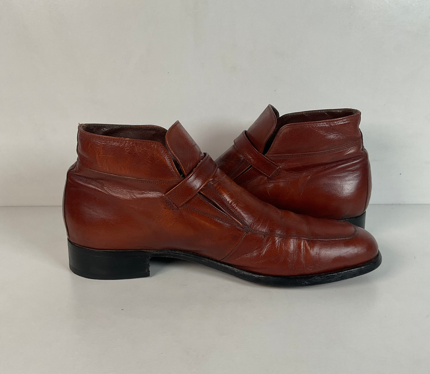 Vintage Florsheim Imperial Guardsman Chukka Boots 9.5 C 70s Monk Strap