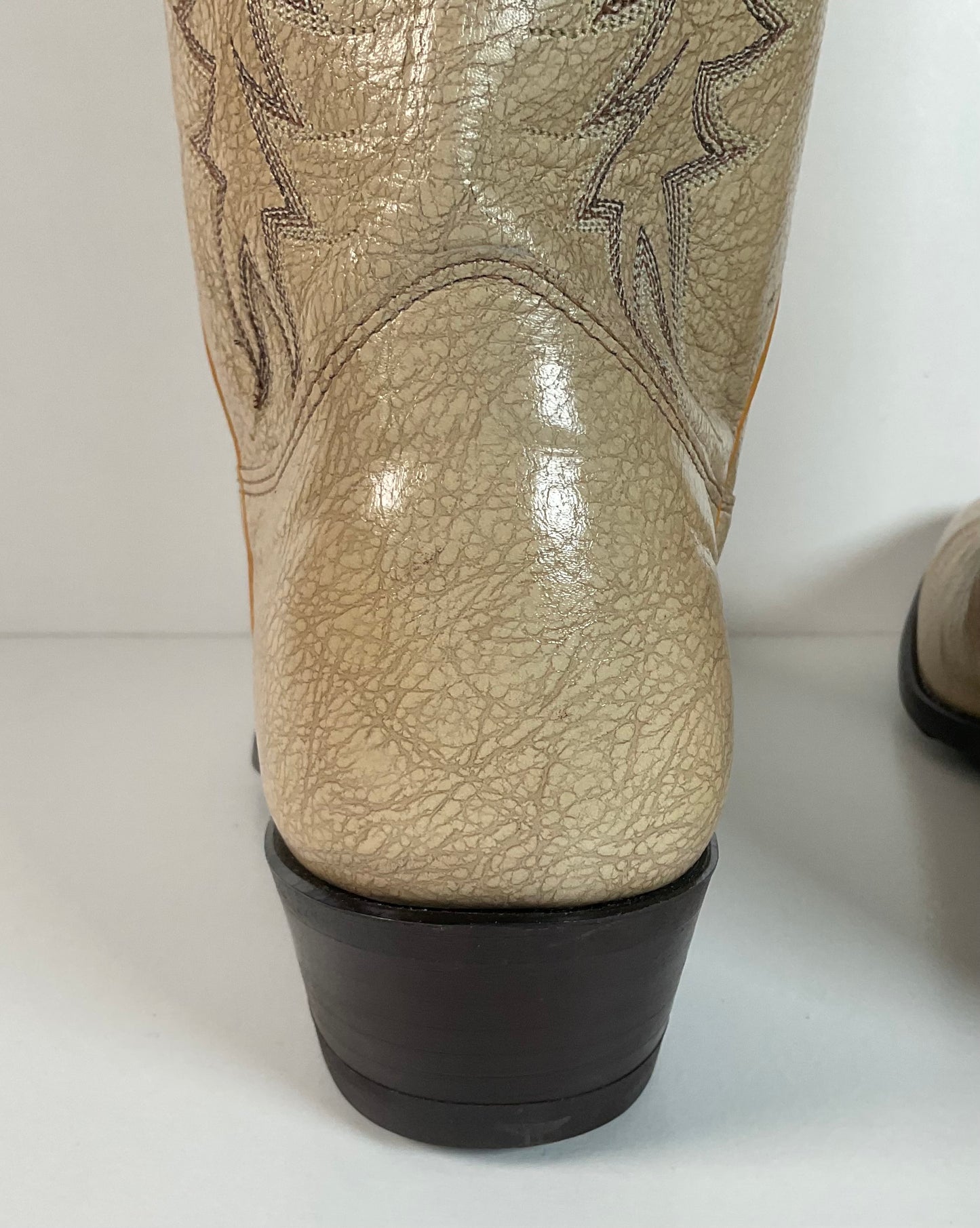 Vintage Nocona Kangaroo Cowboy Boots | USA Made | Sand | Men’s 10 D