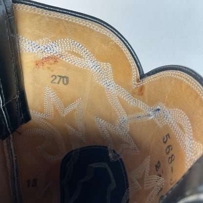 1960s Tony Lama Exotic Elephant Cowgirl Boots Men’s 7 B | Women’s 8 USA Made Gold Label