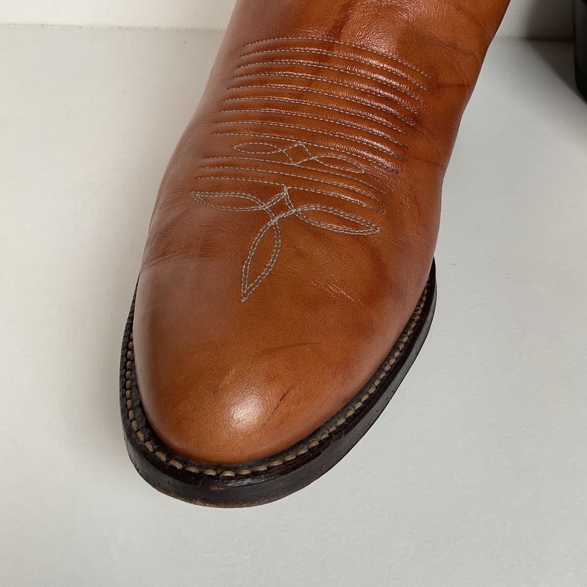 Vintage Tony Lama Chocolate Cow Cowboy Boots | Gold Label | Men’s 8.5 D