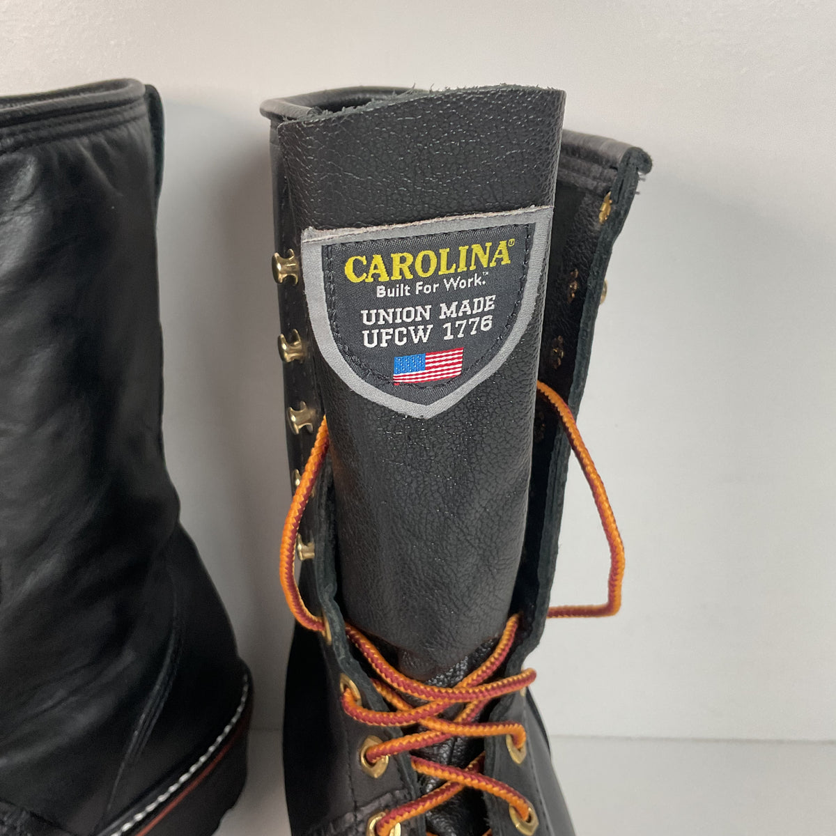 Carolina Linesman Boots | Soft Toe | Black Oil Tan | USA Made | Men’s 12 D