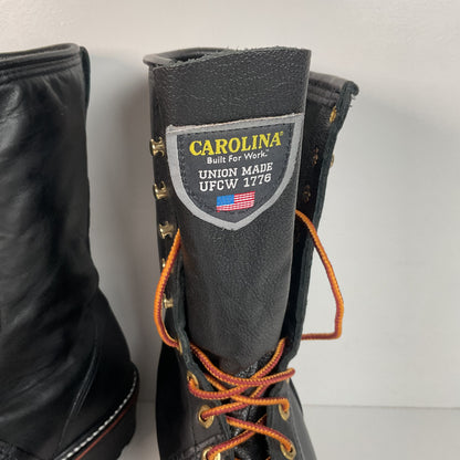 Carolina Linesman Boots | Soft Toe | Black Oil Tan | USA Made | Men’s 12 D
