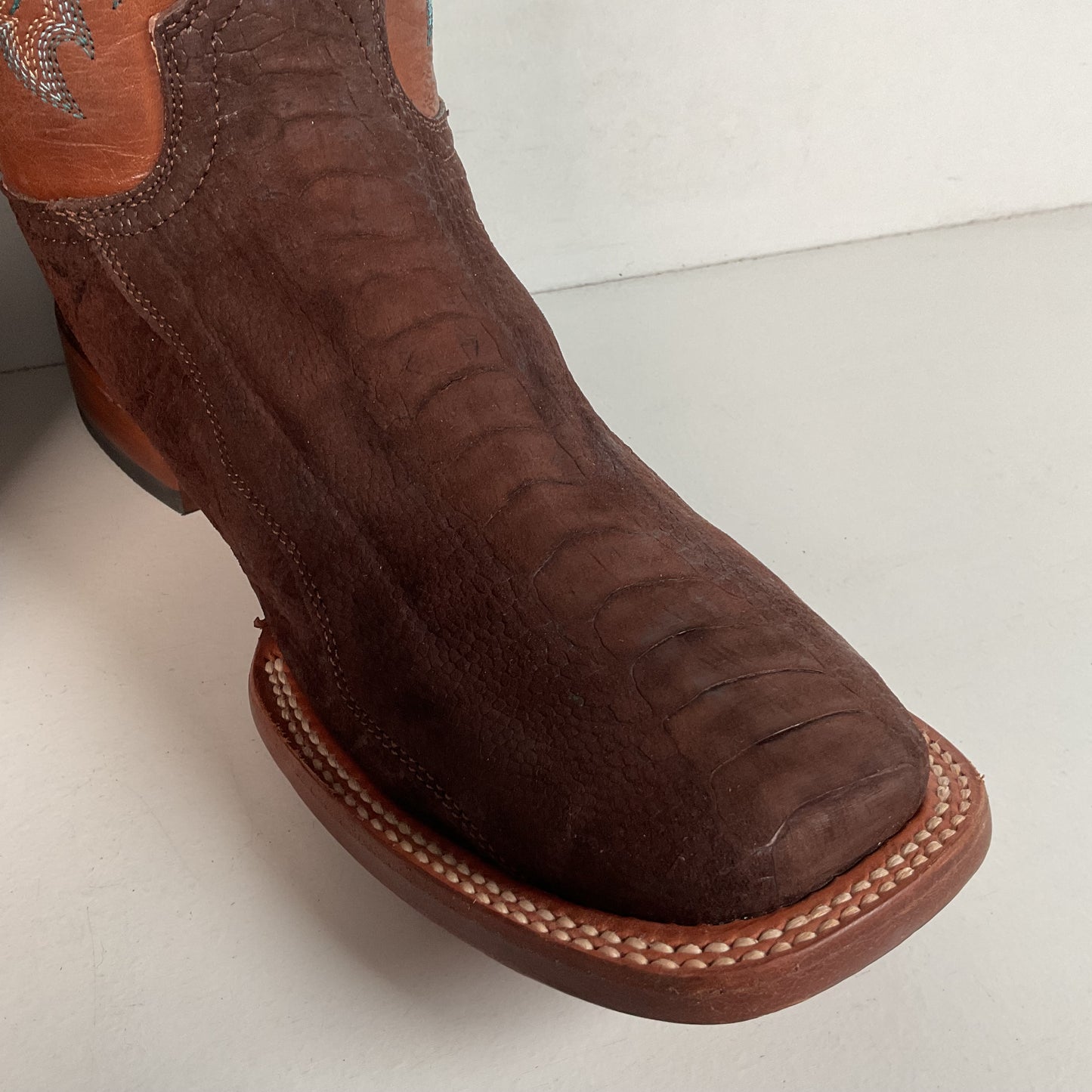 Lucchese for Resistol Ranch Sueded Ostrich Leg Cowgirl Boots | Exotic | Women’s 9.5 B