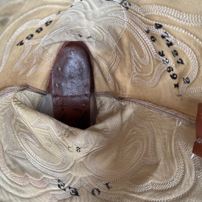 Vintage Hondo Cowboy Boots | Pieced Teju Lizard | Extra Wide | 10 EE