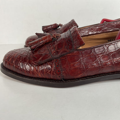 Vintage Foster Rainey Tassel Loafers | Full Crocodile | Exotic | Men’s 12