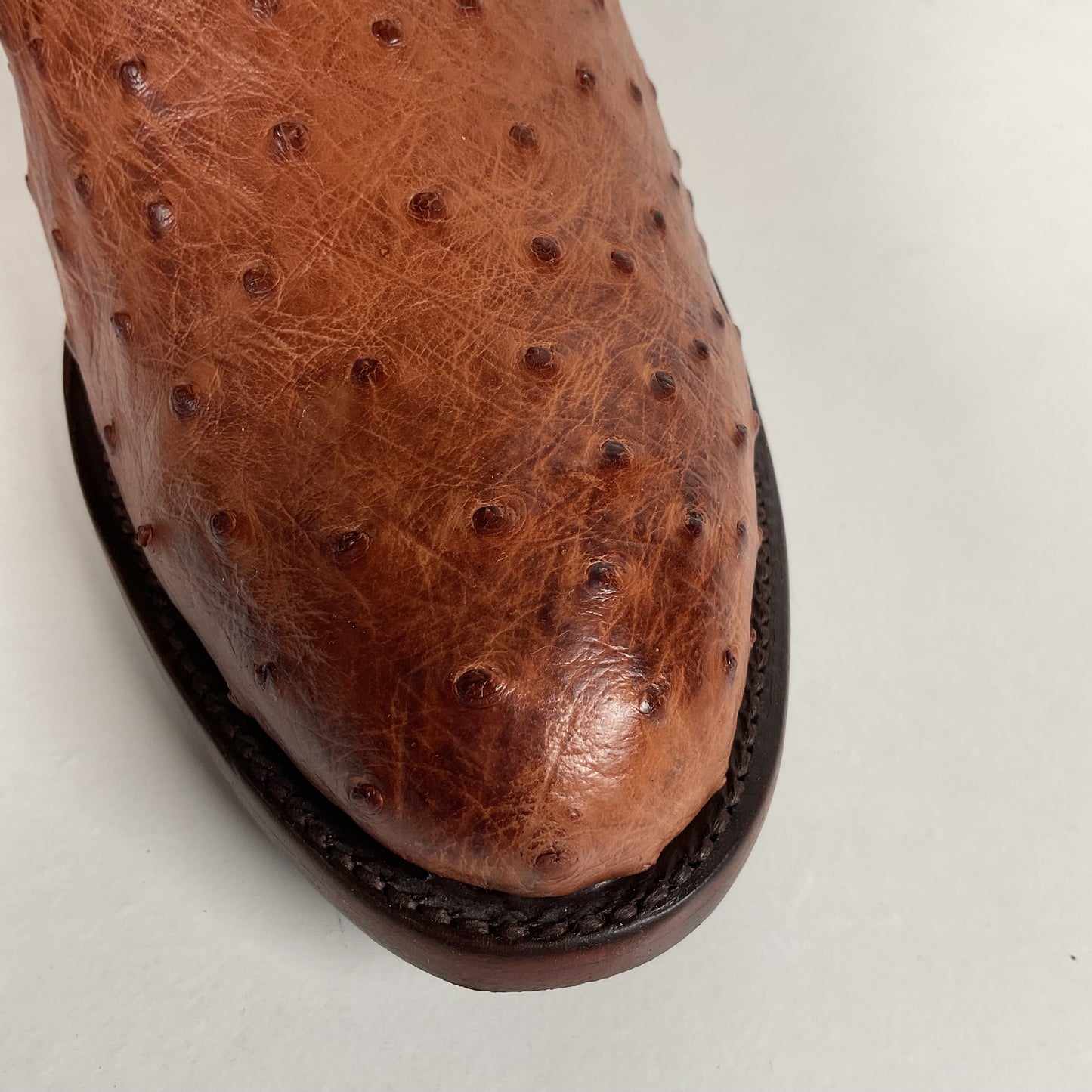 Lucchese 2000 Full Quill Ostrich Cowboy Boots | Barnwood | Exotic | Men’s 11 D