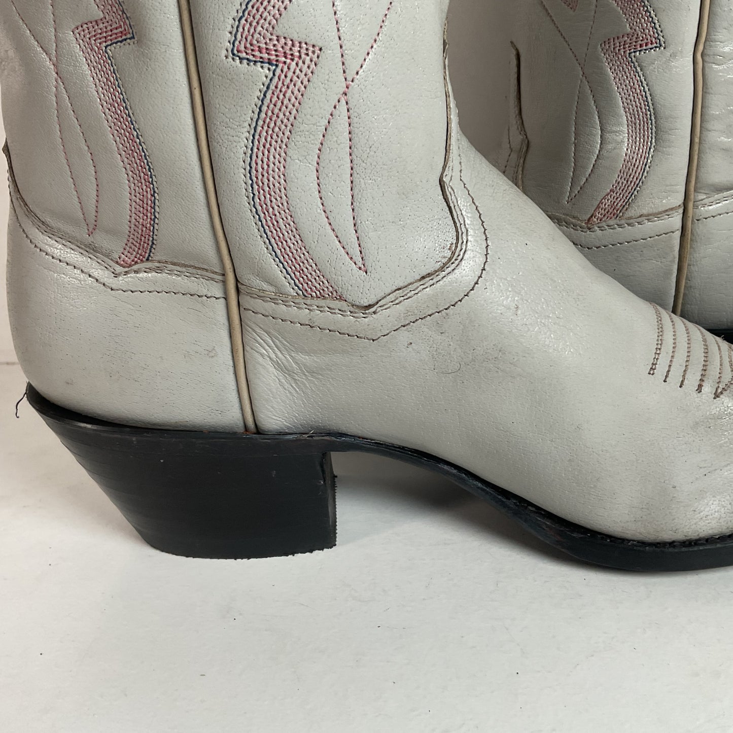 Vintage Panhandle Slim Taupe Cowgirl Boots 7 B Hand Crafted