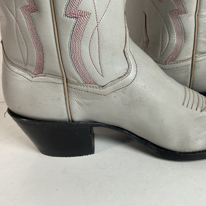 Vintage Panhandle Slim Taupe Cowgirl Boots 7 B Hand Crafted